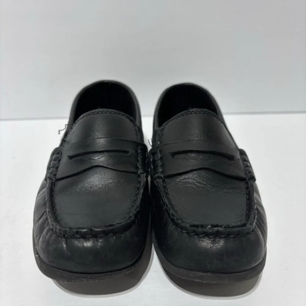 Florsheim Kids’ Jasper Driver, Black Slip-On Loafers, Boys’ Size 12.5 M